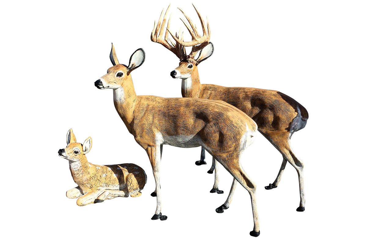 deer statues outdoor decoration for your yard for sale at Rustler's Junction in Lampasas