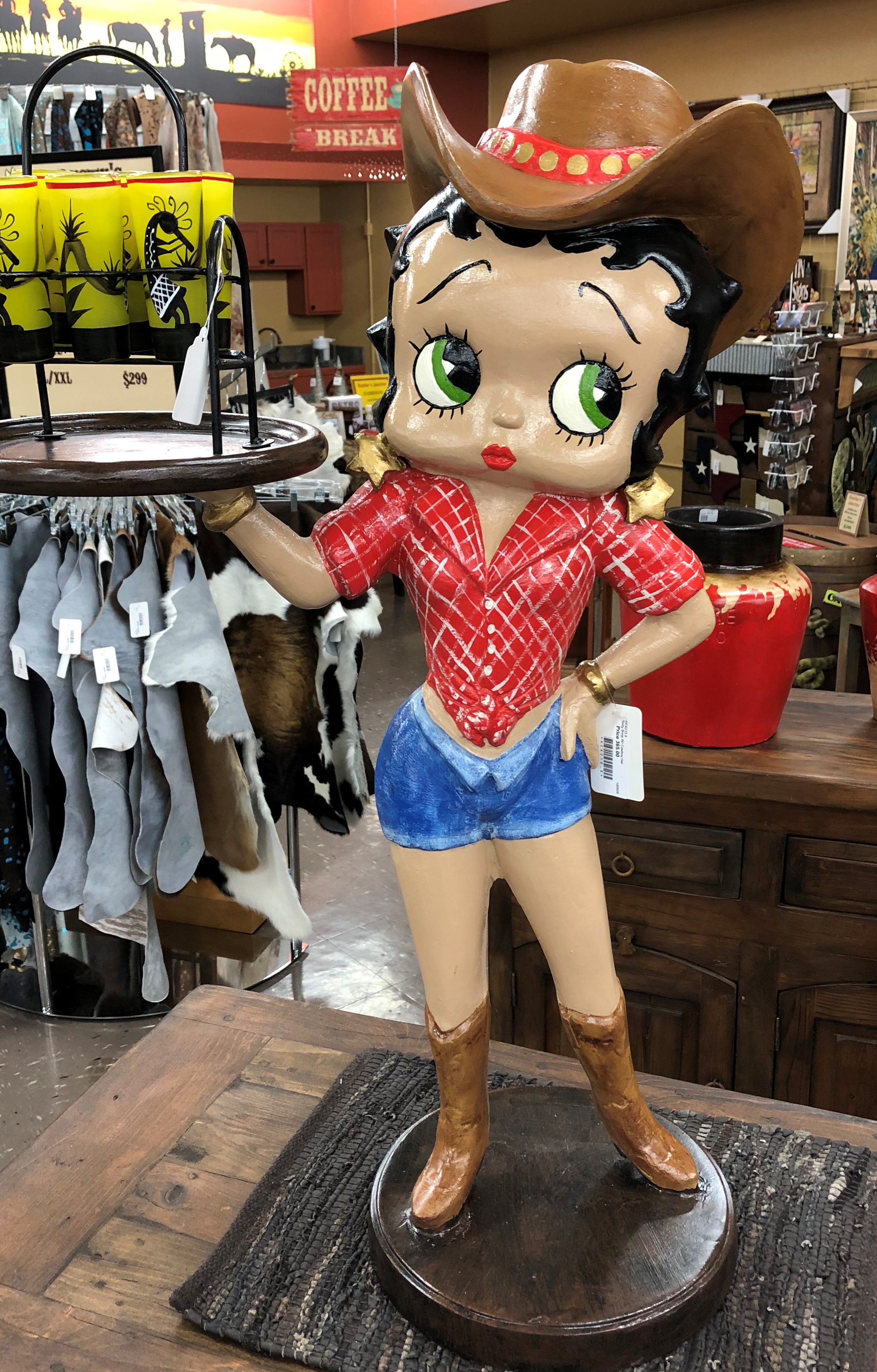 betty boop cowgirl figurine