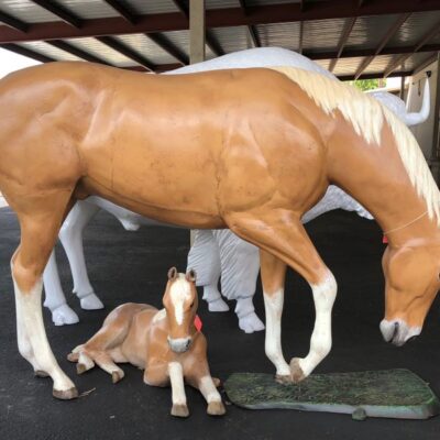 Custom Painted Horse And Colt Set! Let Us Paint A Set For You!