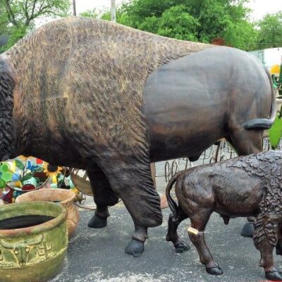 These Large Buffalo Make A Grand Statement And Can Be Painted Lifelike Or Bronze Finished.
