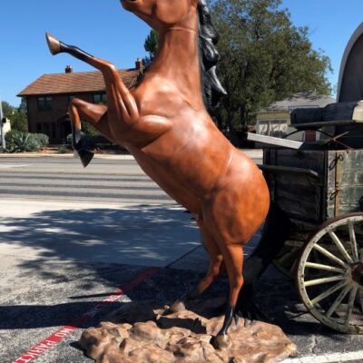 At Almost 9 Feet Tall, We Can Paint This Massive Statue To Match Your Favorite Horse. Also Available In Bronze Tone.
