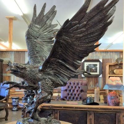 This Beautiful Eagle In Flight Is Over 51 Inches Tall And Made From Heavy-cast Aluminum.