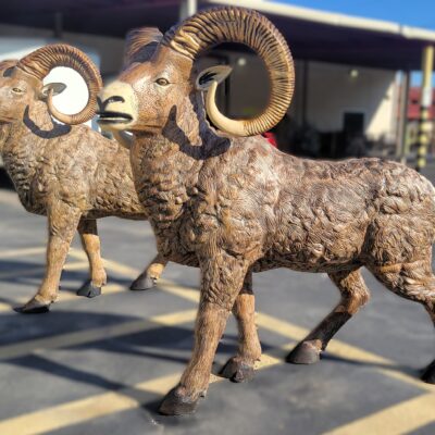 These Life-sized Ram Statues Would Look Great In A Field Or Pasture And Will Keep Heads Turning!