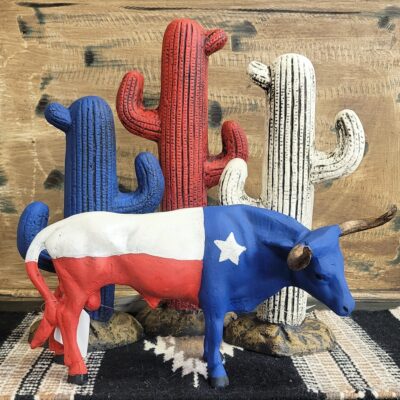 Want A Fresh Way To Show Your Texas Pride? Get Your Favorite Piece Of Aluminum Statuary Painted Like The Texas Flag!