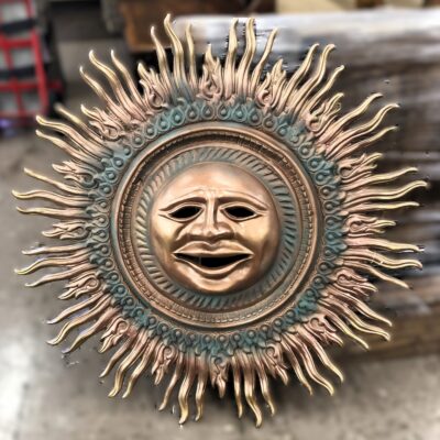 This 44" Sun Is Painted In A Patina Finish But Can Be Custom Painted To Your Liking!
