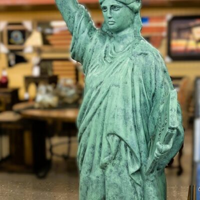 Painted In Her Realistic Finish, This Statue Of Liberty Stands 7' Tall And Has A Light Built Into Her Torch!