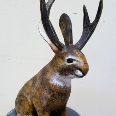 Sitting At 24 Inches Tall, This Jackalope Would Be Hard To Miss In Any Outdoor Landscaping!