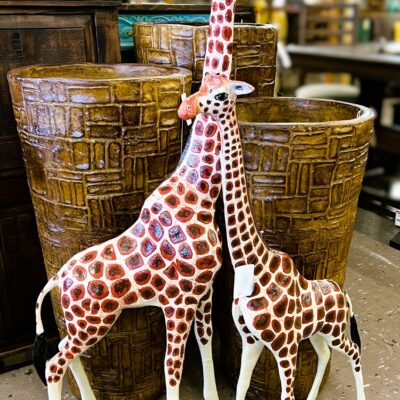 Standing At 48 And 39 Inches Tall, These Small Giraffes Make Great Indoor Decor!