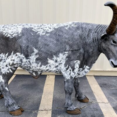 This Is An Example Of One Of Our Longhorn Poses - Head Turned, These Are Available In Left Or Right Facing (perfect For An Entryway) And Can Be Custom Painted.