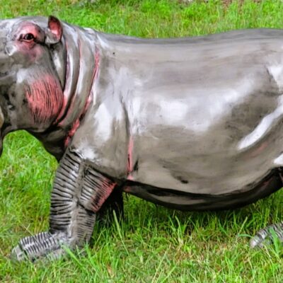 Wanting A Hippo Without The Hassle? We've Got You Covered! At 3 Feet Long And 32" Tall, You Can Take Home Your Very Own Hippo Today!