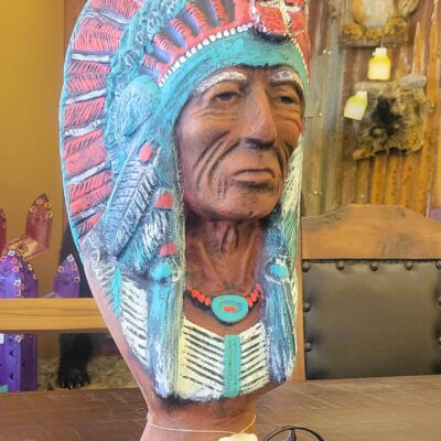 Sitting At Over 3 Feet Tall, This Impressive Statue Makes For An Intriguing Addition To Any Space. Can Be Ordered In Almost Any Custom Paint Style!