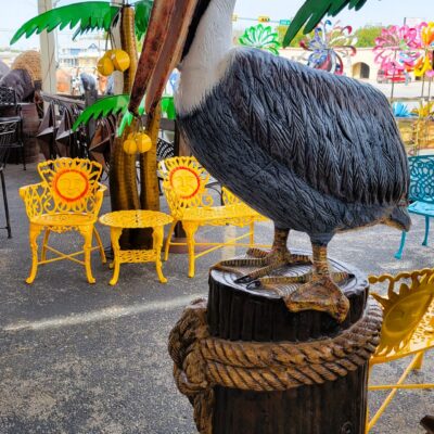 This Statue Measures Over 6 Feet Tall And Can Be Ordered As Seen Here Or With An Attached Baby Pelican On It's Own Post