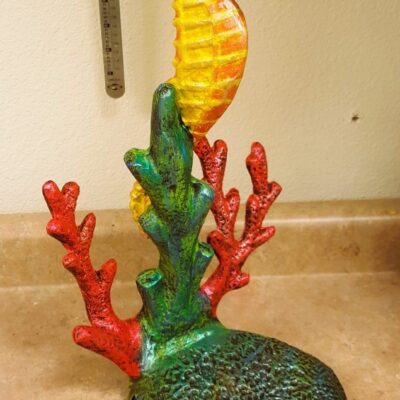 At 17" Tall, This Piece Can Be Custom Painted To Match Any Beach Or Sea Themed Area!