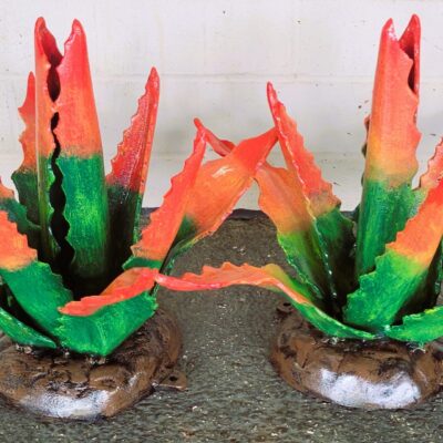 Pictured Is One Example Of Our Everlasting Aluminum Agaves. You Never Have To Worry About Them Getting Eaten Or Getting Enough Water But You Still Get To Enjoy These Exquisite Succulents!