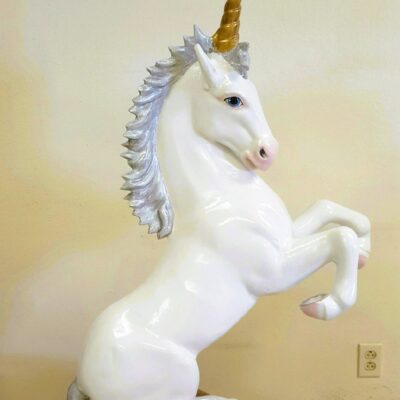 This Magical Creature Stands At 38" Tall (horn Included) And Can Be Custom Ordered In Almost Any Paint Style!