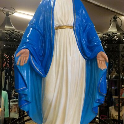 This Statue Of The Virgin Mary Stands 2.5' Tall And Can Be Added To A 4" Base For Extra Height.
