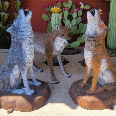 Our Wolves Come In Howling And Standing Poses And Can Be Custom Painted To Your Liking. We Also Offer Many Styles Of Cacti That You Never Have To Worry About Taking Care Of!
