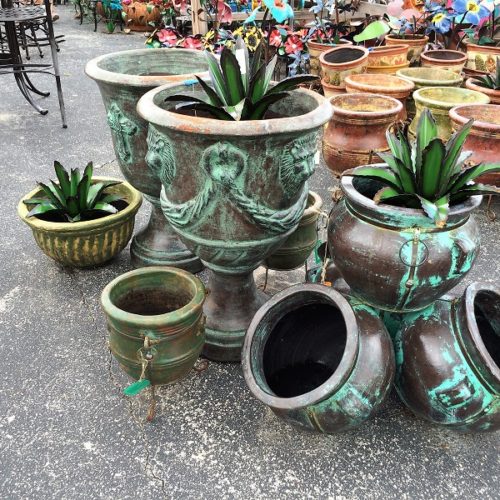 Green And Aluminum Mexican Pottery For Sale At Rustler's Junction In Lampasas