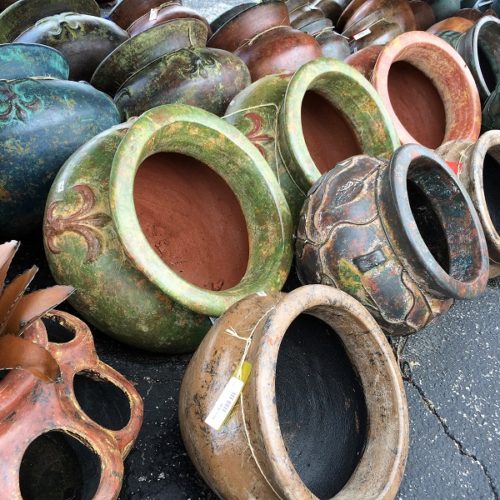 Big Mouth "Cuban'" Pots With Or Without Stands For Sale At Rustler's Junction
