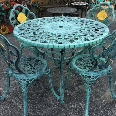 Unique, Hand-painted Outdoor Dining Table For Sale At Rustler's Junction!